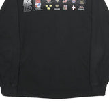 NIKE Mens Black WJC 15 Graphic Long Sleeve Crew Neck T-Shirt XL Cotton