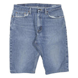 WRANGLER Mens Shorts Blue Denim Casual M W34 Classic Fit Cotton Blend