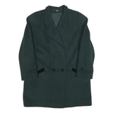 YOUR SIXTH SENSE Womens Black Wool Blend Double Breasted Jacket M Button Closure