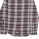 JACK WILLS Mens Red Blue White Check Shirt M Cotton Casual Button Down