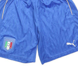 PUMA Mens Blue Italia Football Casual Shorts M W28 Sporty Polyester