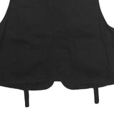 MISSGUIDED Womens Black Utility Jacket XL Cotton Zip Vest Pocketed Straps