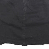 DYNAMITE Womens Black Cotton Blend Straight Mini Denim Skirt S Casual Style