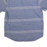 THE NORTH FACE Mens Blue Striped Shirt XL Cotton Blend Casual Summer Button Down