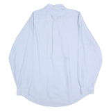TOMMY HILFIGER Mens Blue Oxford Shirt L Long Sleeve Button Collar Casual