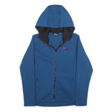 ALBRIGHT Womens Blue Zip Up Hoodie S Lightweight Casual Comfort