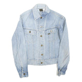 LEE Mens Blue Cotton Blend Denim Jacket M Button Plain Classic Fit Casual Style