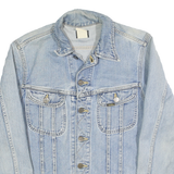 LEE Womens Blue Denim Jacket S Cotton Classic Button Closure Casual