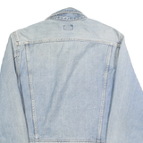 LEE Womens Blue Denim Jacket S Cotton Classic Button Closure Casual