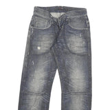 SALSA LIFE Mens Jeans Blue Regular Straight Denim Medium W30 L28 Button Closure