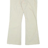 LEVI'S Womens Cream Cotton Blend Regular Flared Trousers W31 L29 Classic Comfort