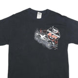 GILDAN Mens Black Chicago Land Slam Graphic T-Shirt M Short Sleeve Crew Neck