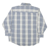 LEVI'S Mens Blue & White Striped Shirt L Cotton Blend Button Down Casual