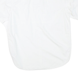 COLUMBIA Mens White Polyester Blend Short Sleeve Shirt L Lightweight Outdoor