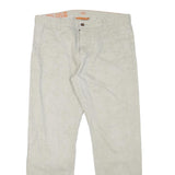 DOCKERS Mens Cotton Blend Beige Regular Fit Straight Leg Trousers W34 L29 Casual