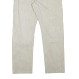 DOCKERS Mens Cotton Blend Beige Regular Fit Straight Leg Trousers W34 L29 Casual