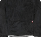 THE NORTH FACE Womens Black Plain Pullover Fleece Crew Neck Jumper L Outdoor