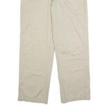 DICKIES Mens Cotton Beige Regular Straight Trousers W36 L32 Classic Workwear Zip