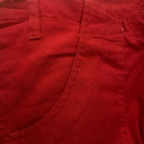 Unbranded Cargo Trousers - 34W UK 14 Red Cotton