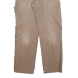 DICKIES Mens Regular Fit Workwear Beige Denim Jeans W32 L30 Durable Cotton Blend