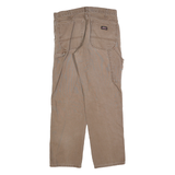 DICKIES Mens Regular Fit Workwear Beige Denim Jeans W32 L30 Durable Cotton Blend