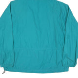 LL BEAN Mens Blue Outdoor Jacket XL Polyester Blend Zip Hooded Plain Windbreaker