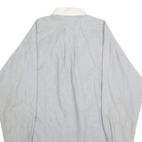 RALPH LAUREN Mens Blue & White Striped Cotton Shirt M Classic Polo Button Down