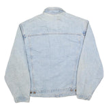 Mens Light Blue Denim Cotton Button Jacket XL Casual Vintage Style