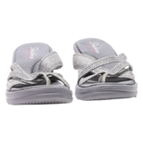 SKECHERS Wedge Heels Grey Synthetic Womens UK 6