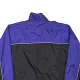 FILA Mens Purple & Black Polyester Blend Track Jacket XL Zip Plain Sportswear