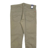 LEE Mens Slim Beige Cotton Blend Trousers W34 L27 Zip Closure Stylish