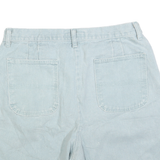 WRANGLER Womens Shorts Blue Casual Plain M W30 Denim 90s Style