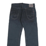 REPLAY Mens Jeans Blue Relaxed Straight Denim W34 L32 Button Closure Casual