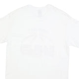 GILDAN Womens White Kent City Eagles Girls Basketball T-Shirt M Short Sleeve