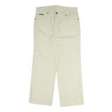 LEE COOPER Mens Cotton Blend Regular Beige Trousers W32 L27 Zip Pocket