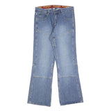 CROSSBALL Mens Jeans Blue Relaxed Straight Denim Rinse W34 L33 Streetwear