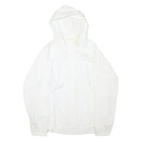 FILA Womens White 2XL Jacket Polyester Blend Plain Zip Closure Lightweight