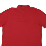 CHAPS Mens Red Short Sleeve Plain XL Polo Shirt Cotton Blend Classic