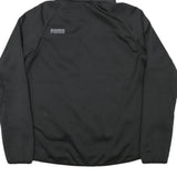 PUMA Womens Black Zip Hooded Casual Jacket UK 14 Polyester Blend Plain