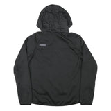 PUMA Womens Black Zip Hooded Casual Jacket UK 14 Polyester Blend Plain