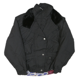 HEAD SKIWEAR Womens Black Ski Jacket S Polyester Blend Woven Plain Relaxed Fit