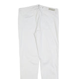 CALVIN KLEIN JEANS Womens Cotton Blend White Slim Skinny Trousers W34 L32