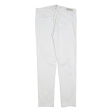 CALVIN KLEIN JEANS Womens Cotton Blend White Slim Skinny Trousers W34 L32