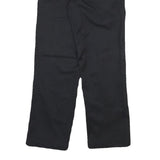 DICKIES Mens Cotton Blend Black Regular Straight Trousers W30 L30 Workwear