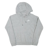 NIKE Mens Grey Hoodie XS Cotton Blend Casual Pullover Sweatshirt Drawstring