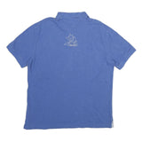 TOMMY HILFIGER Mens Blue Polo Shirt XL Cotton Short Sleeve Plain Sailing Cat