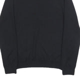 REISS Mens Black Plain Pullover Jumper Crew Neck Basic Knit S Wool Blend