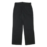 MOTION Womens Linen Blend Black Regular Fit Straight Leg Trousers W32 L31