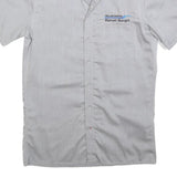 ENGELBERT STRAUSS Mens Grey Work Shirt S Manuel Bongni Logo Cotton Blend