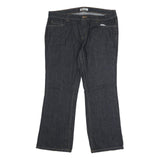 DICKIES Womens Jeans Blue Relaxed Straight Denim Dark W36 L28 Zip Closure
